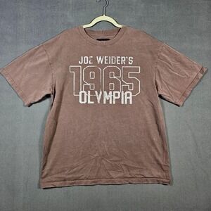 Gymreapers Shirt Mens XL Brown Joe Weider 1965 Olympia Graphic Tee Bodybuilding